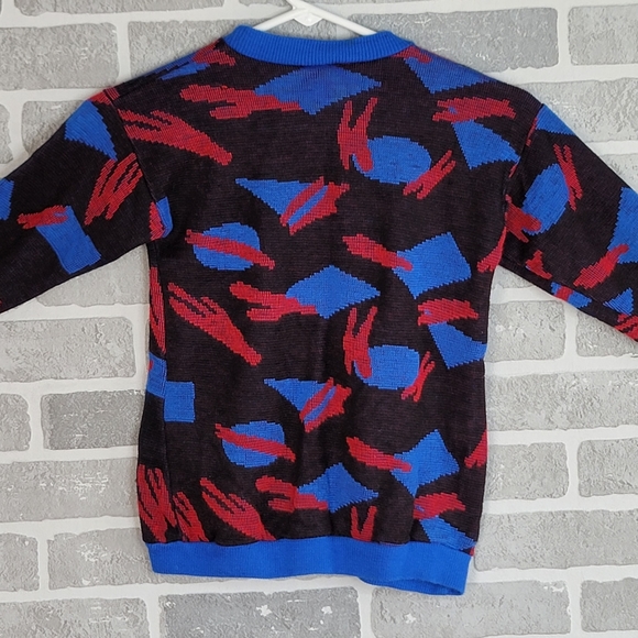 Names Made in USA Vintage Youth Abstract Camo Sweater Youth Size 5 / 6 - 13 - Picture 5 of 9